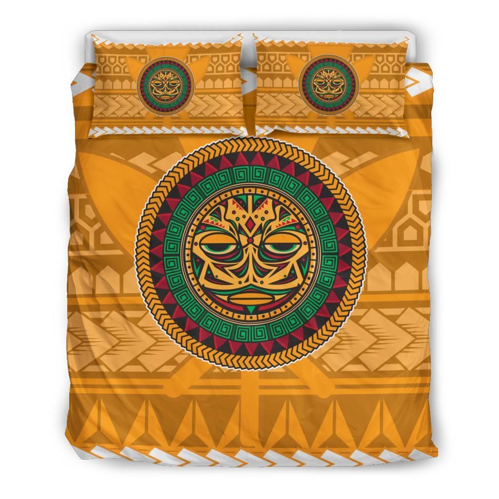 Hawaii Tiki Kanaka Polynesian Bedding Set