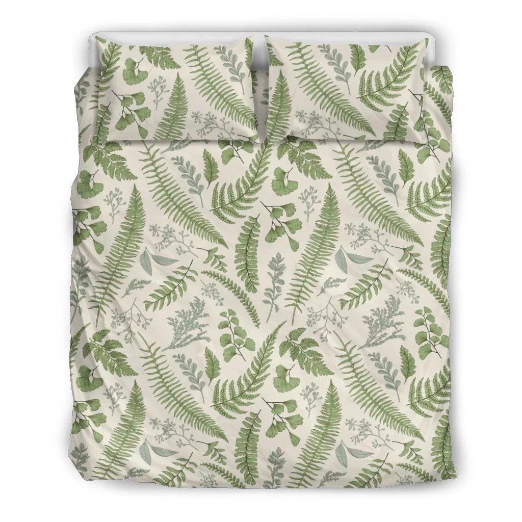 Hawaii Tropical Green Pattern Bedding Set