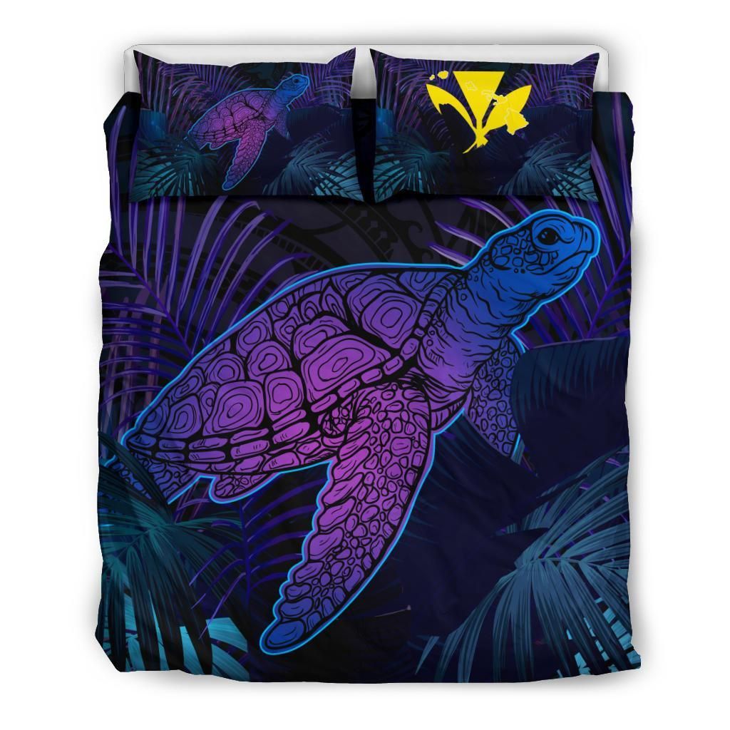 Hawaii Turtle And Palm Polynesian Bedding Set