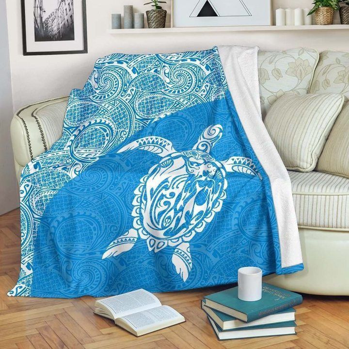 Hawaii Turtle Sherpa Fleece Blanket