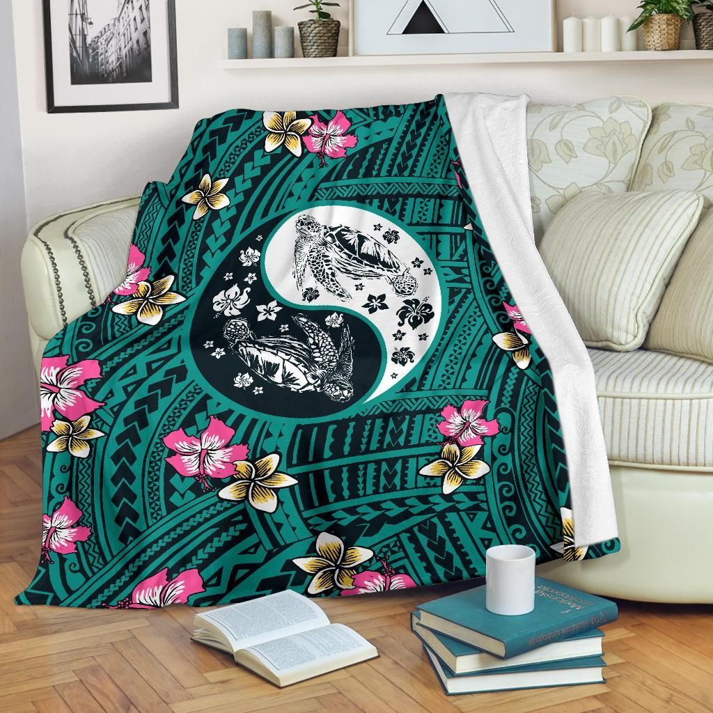 Hawaii Turtle Sherpa Fleece Blanket