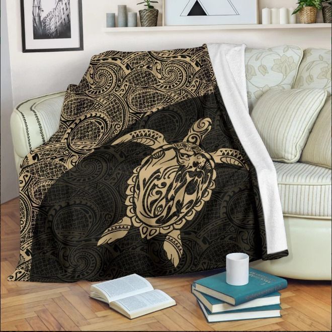 Hawaii Turtle Sherpa Fleece Blanket
