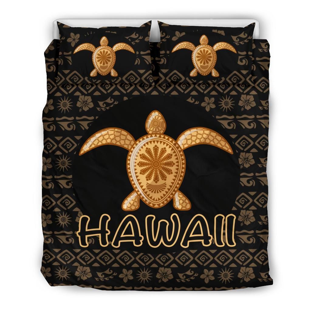 Hawaii Turtle Golden Bedding Set