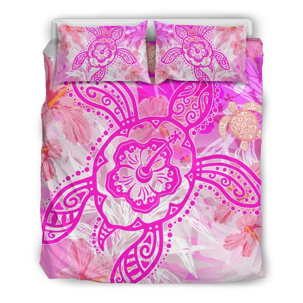 Hawaii Turtle Hibiscus Dreamy Style Bedding Set