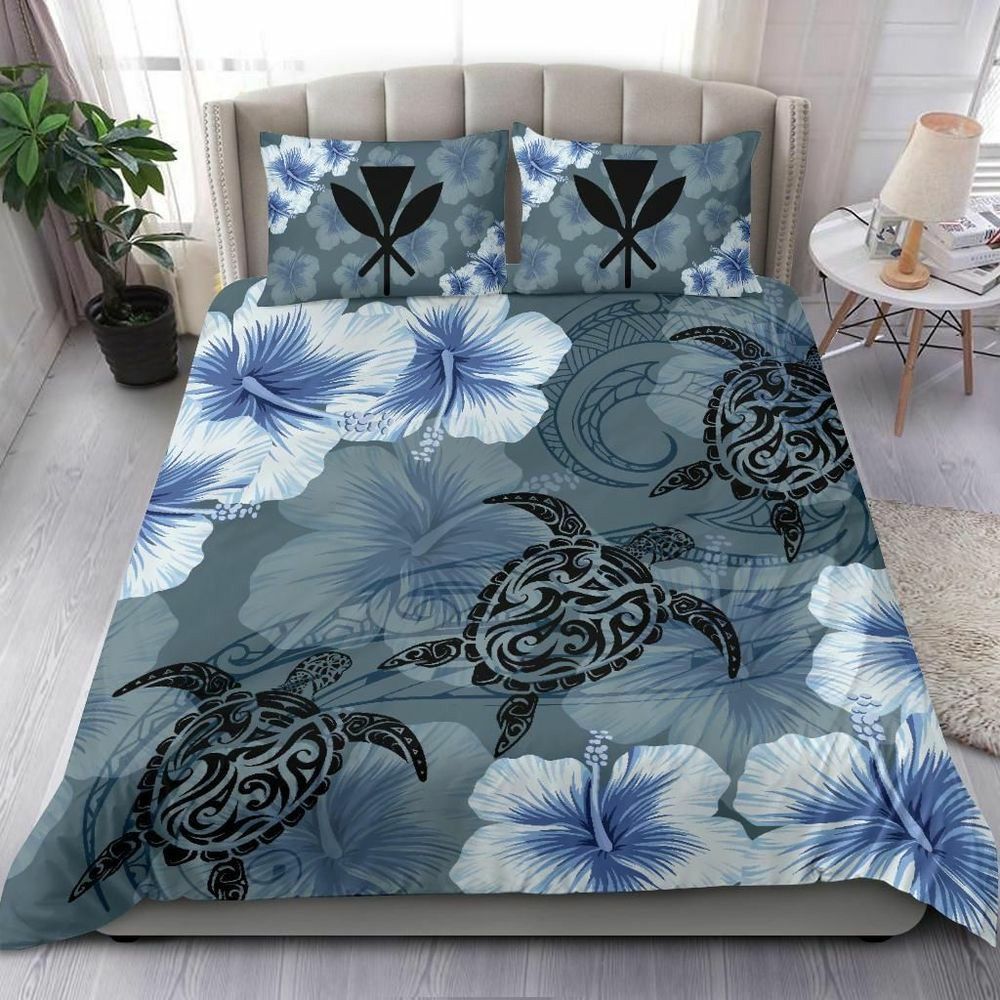 Hawaii Turtle Hibiscus Bedding Set