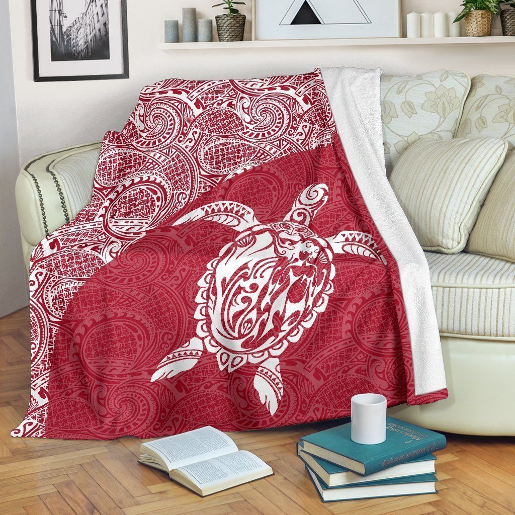 Hawaii Turtle Mermaid Sherpa Fleece Blanket