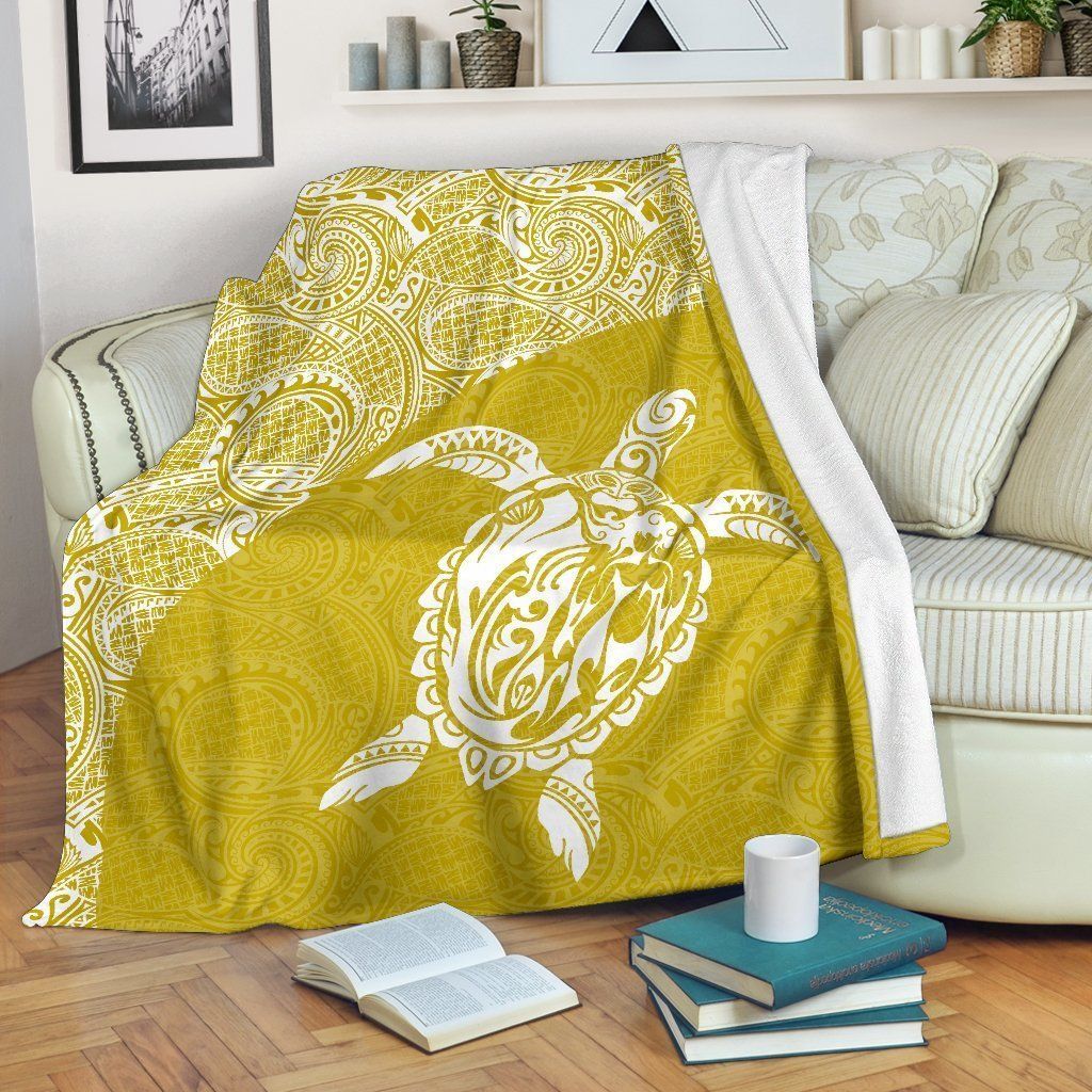Hawaii Turtle Mermaid Sherpa Fleece Blanket
