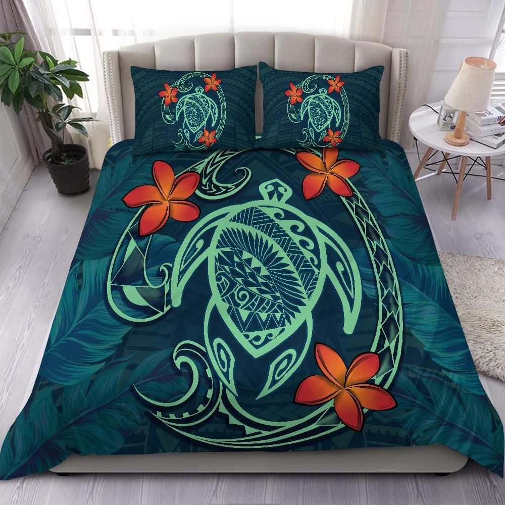 Hawaii Turtle Polynesia Tropical Tax Style Bedding Set