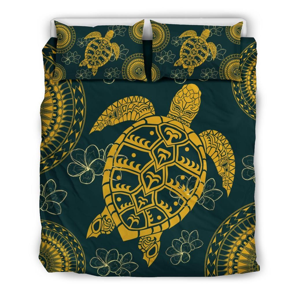 Hawaii Turtle Polynesian Gold Bedding Set