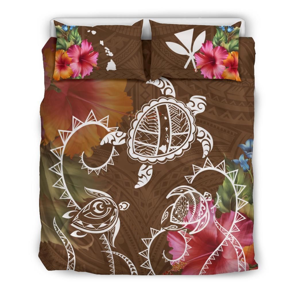 Hawaii Turtle Polynesian Herd Style Bedding Set
