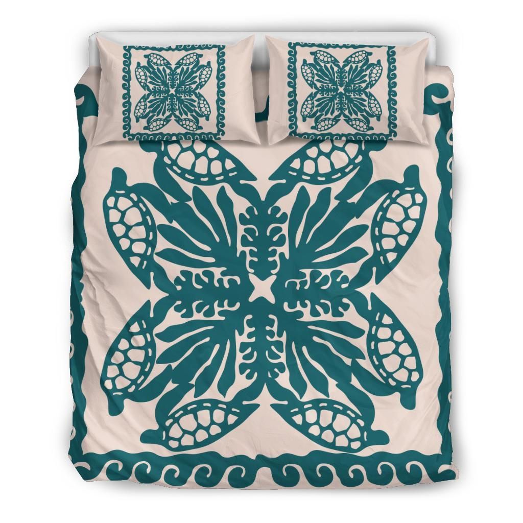 Hawaii Turtle Royal Cyan Dey Style Bedding Set