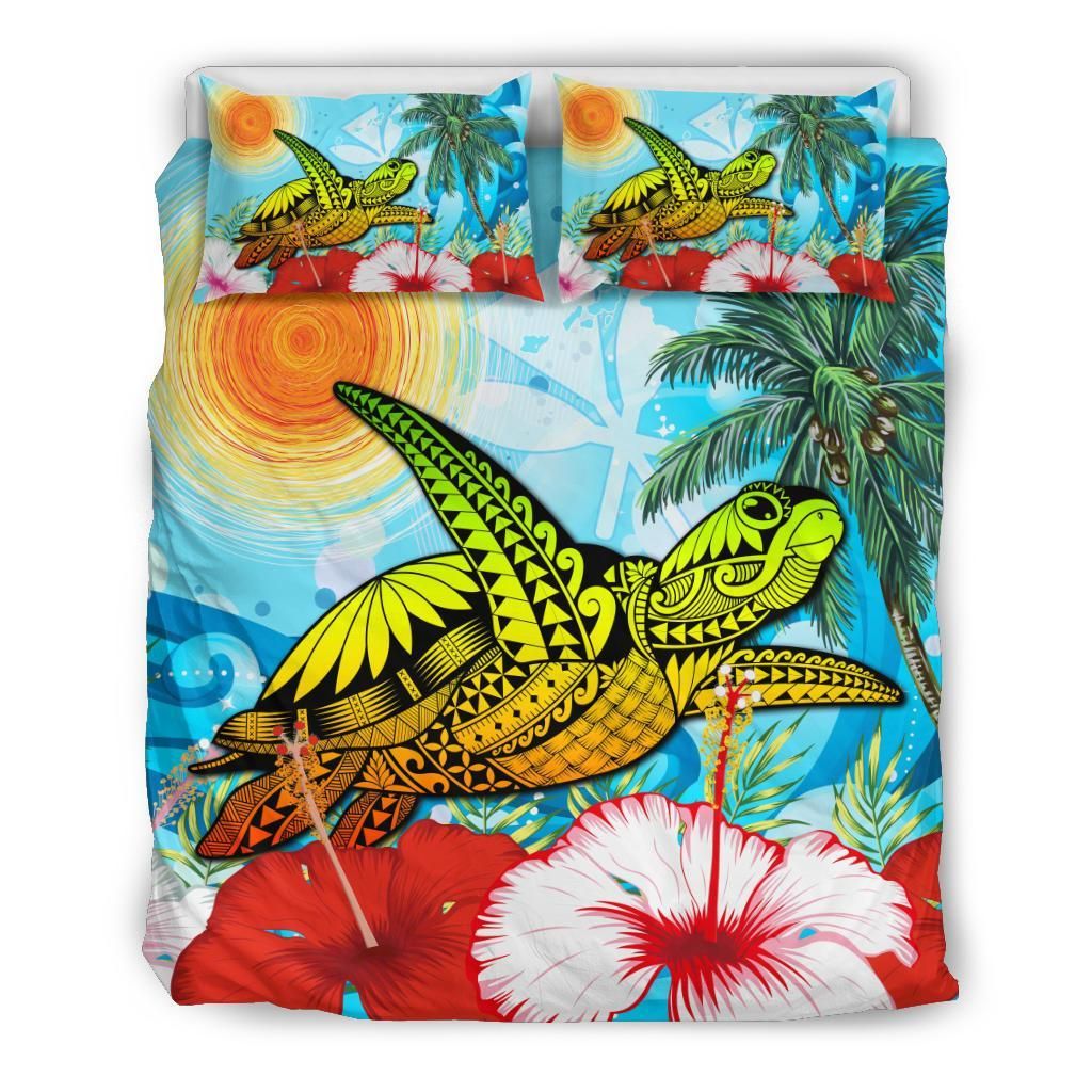Hawaii Turtle Sea Hibiscus Sun Style Bedding Set