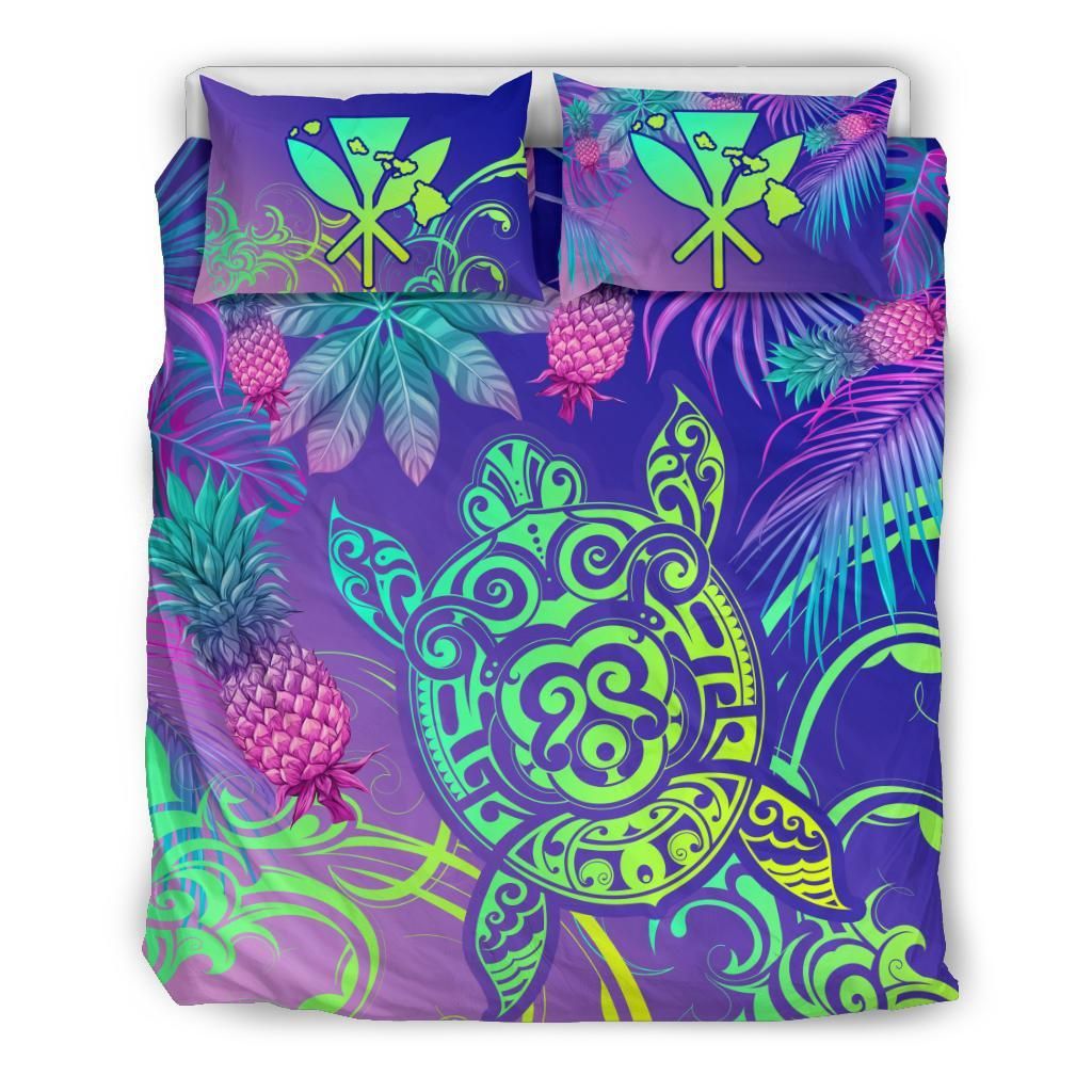 Hawaii Turtle Tropical Kanaka Maoli Yez Style Bedding Set