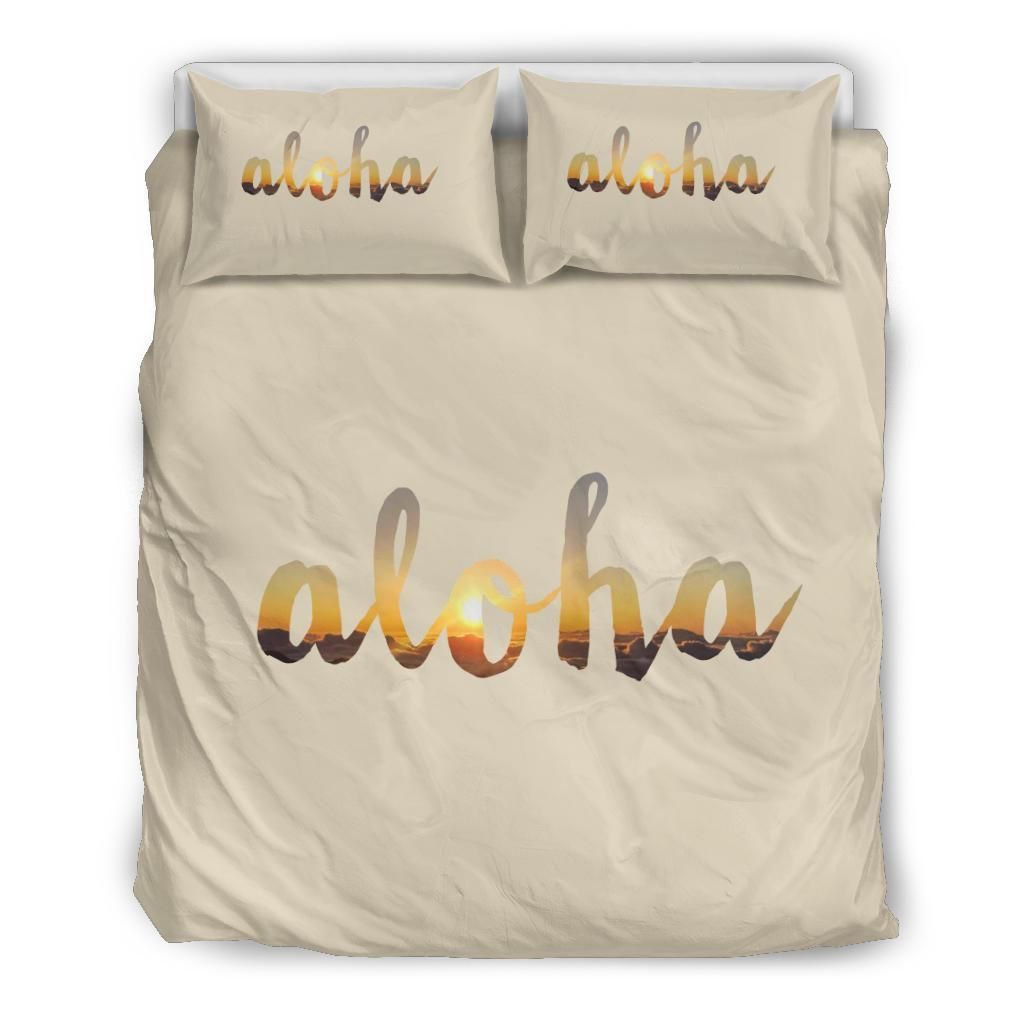 Hawaiian Aloha Dawn Polynesian Bedding Set