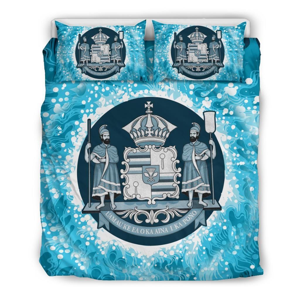 Hawaiian Coat Of Arms Polynesian Bedding Set