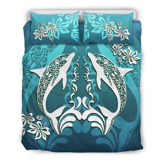 Hawaiian Dolphins Bedding Set