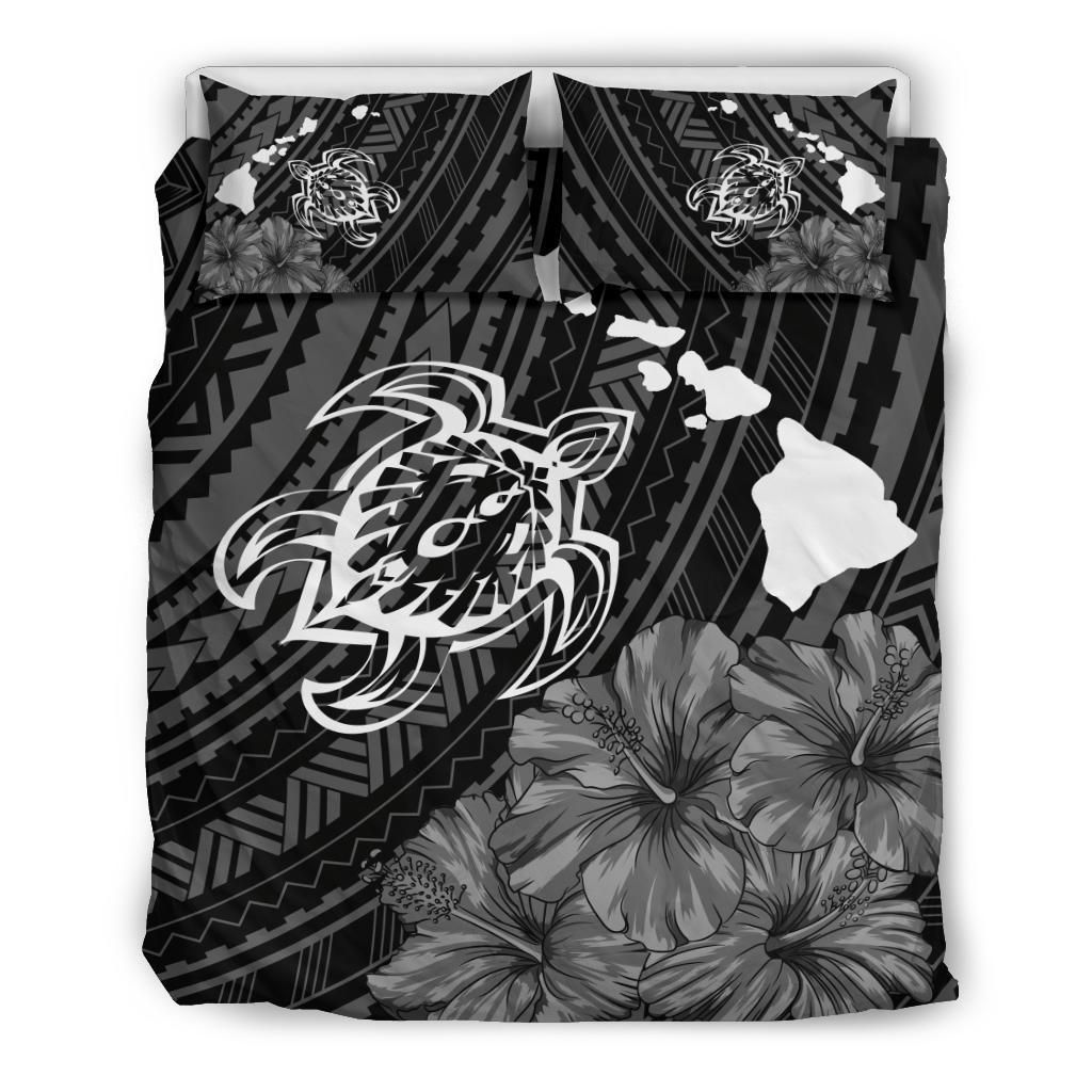 Hawaiian Hibiscus Sea Turtle Swim Polynesian Bedding Set