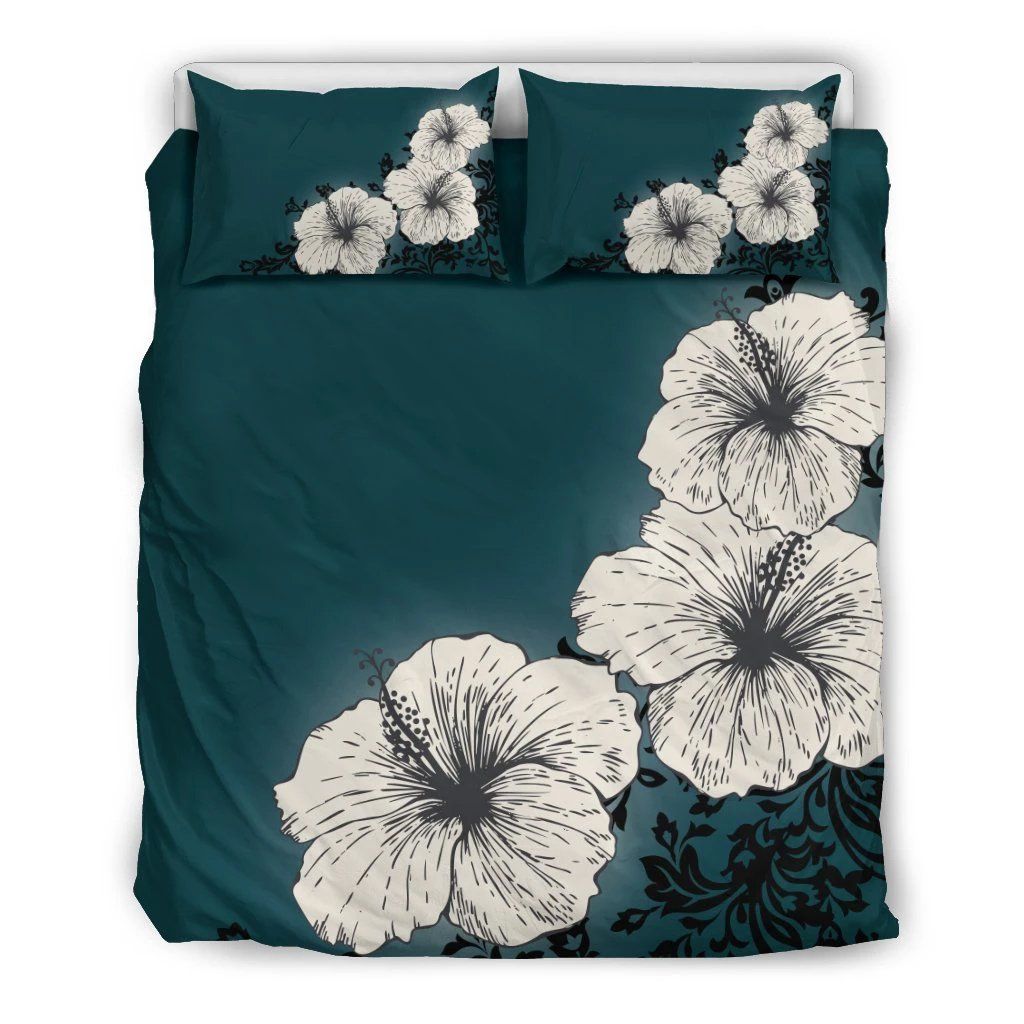 Hawaiian Lighten Hibiscus Polynesian Bedding Set