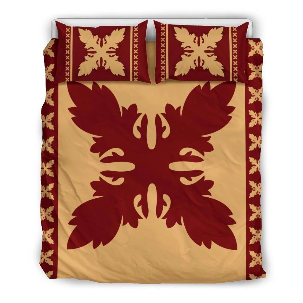 Hawaiian Pattern Flower Beauty Polynesian Bedding Set