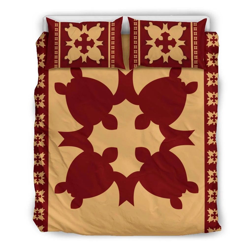 Hawaiian Pattern Traditional Turtle Polynesian Bedding Set