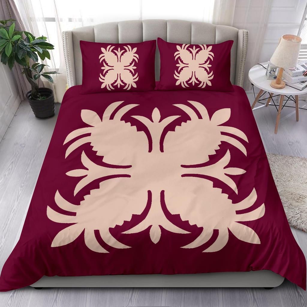 Hawaiian Pink Royal Pattern Bedding Set
