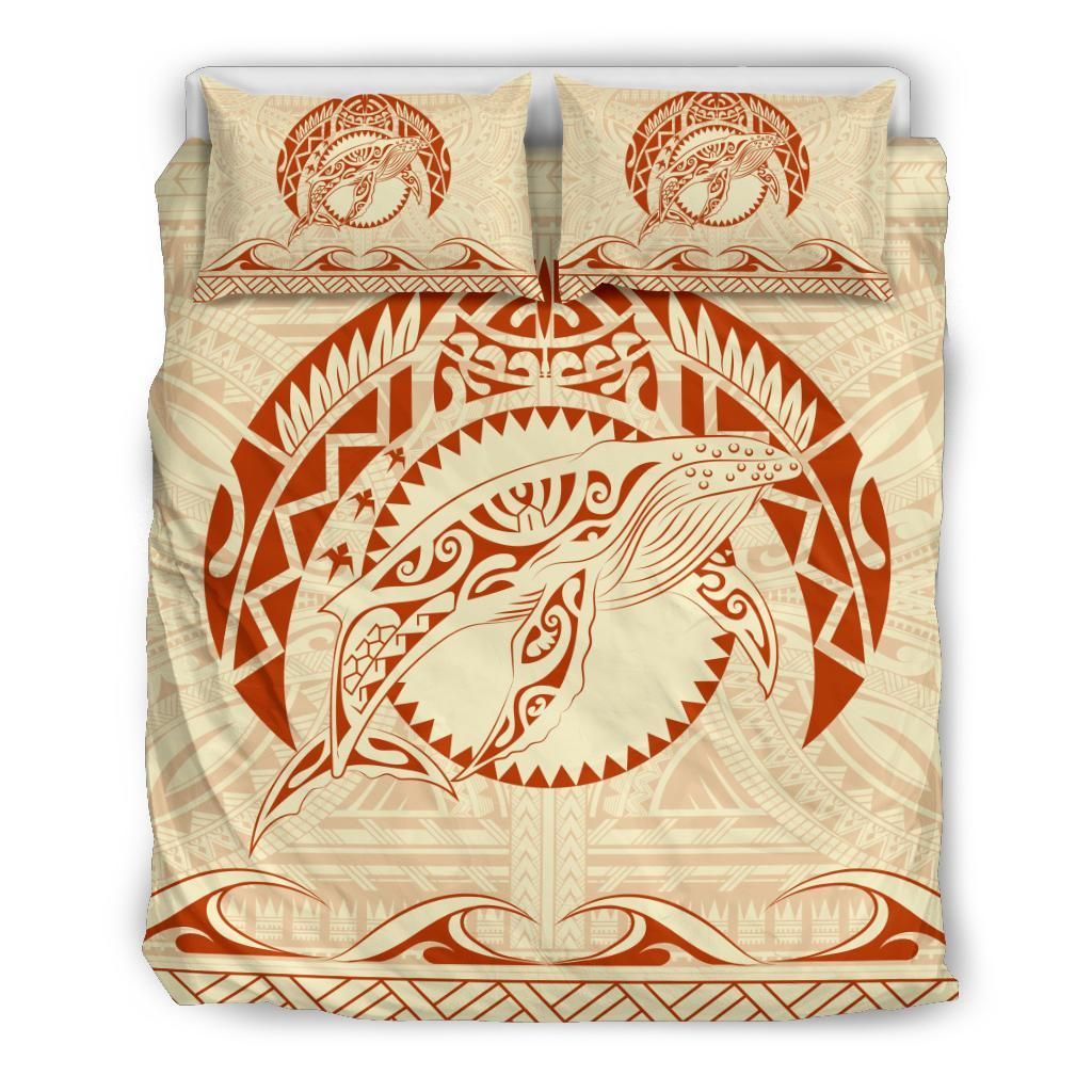 Hawaiian Polynesian Whale Bedding Set