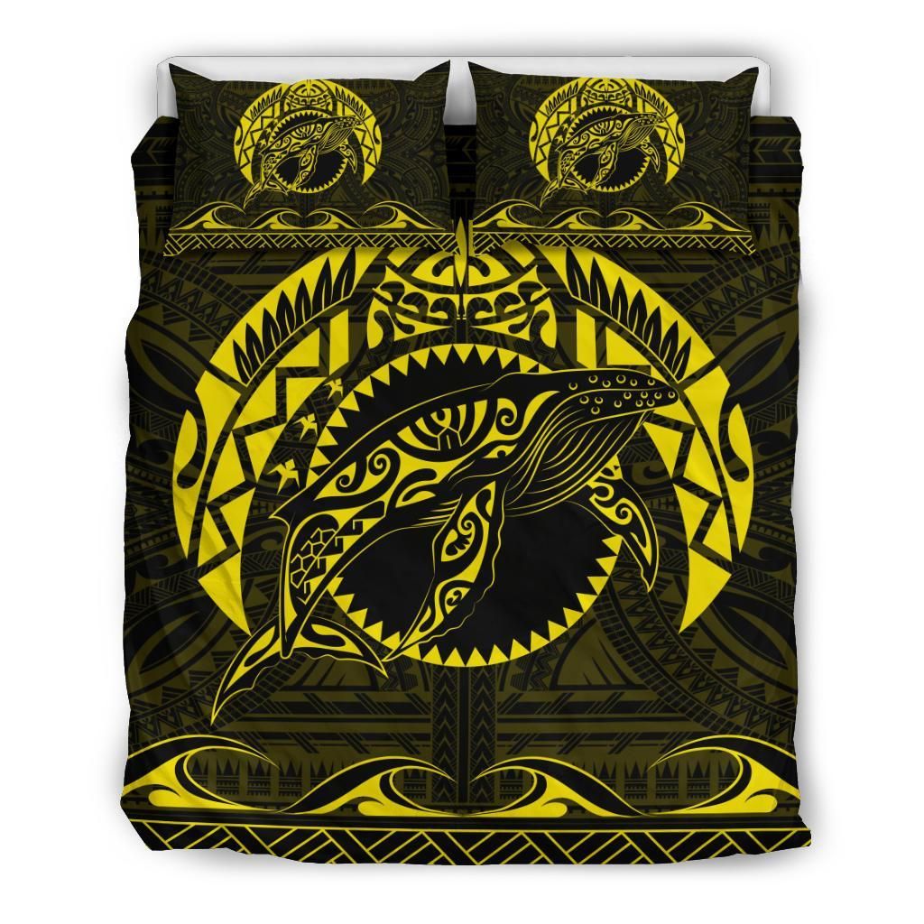 Hawaiian Polynesian Whale Pattern Bedding Set