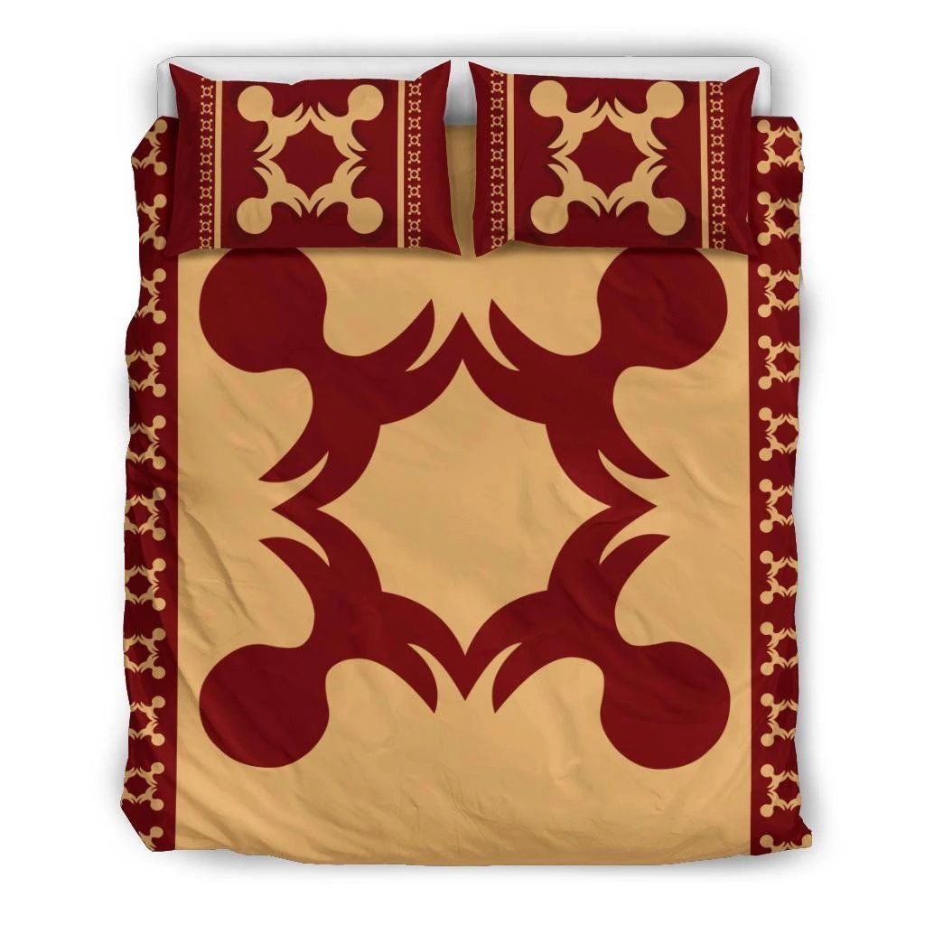 Hawaiian Quilt Pattern Pineapple Bedding Set