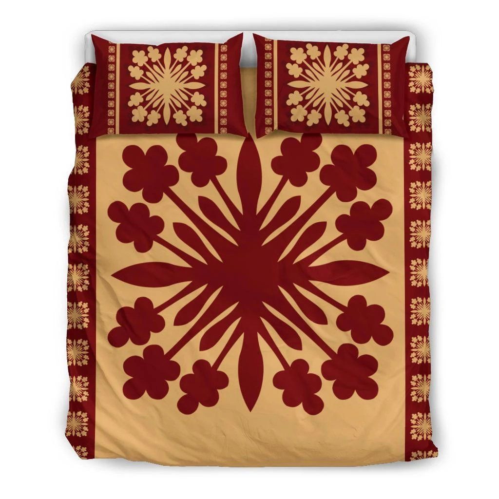 Hawaiian Quilt Pattern Tradition Bedding Set