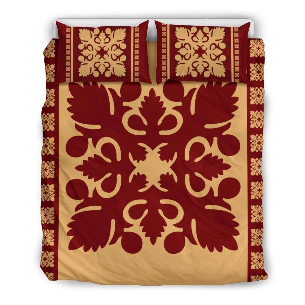 Hawaiian Quilt Pattern Tradition Skillful Bedding Set