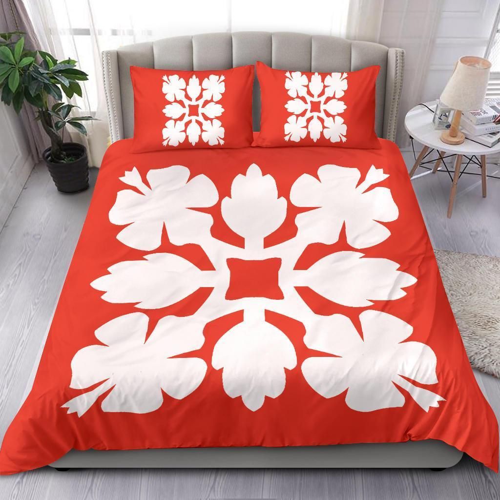 Hawaiian Royal Pattern Orange C1 Style Bedding Set