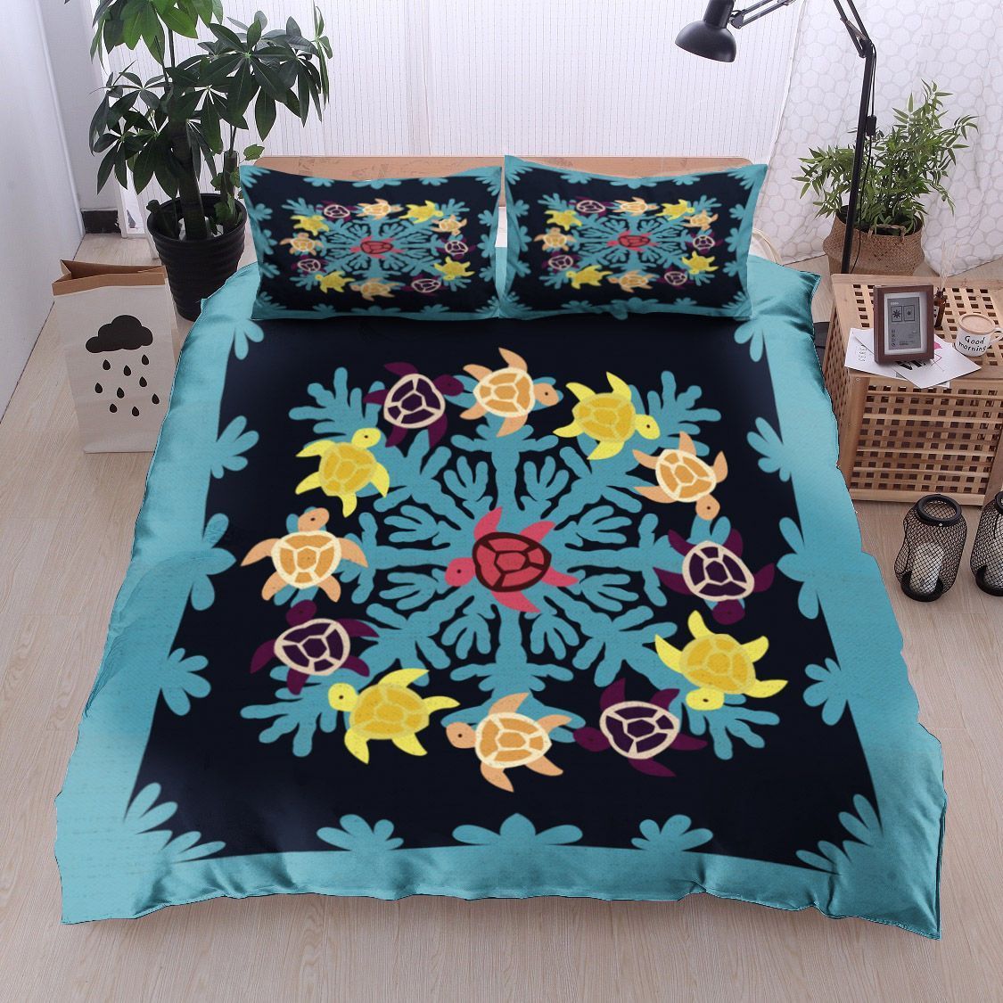 Hawaiian Sea Turtle Bedding Set