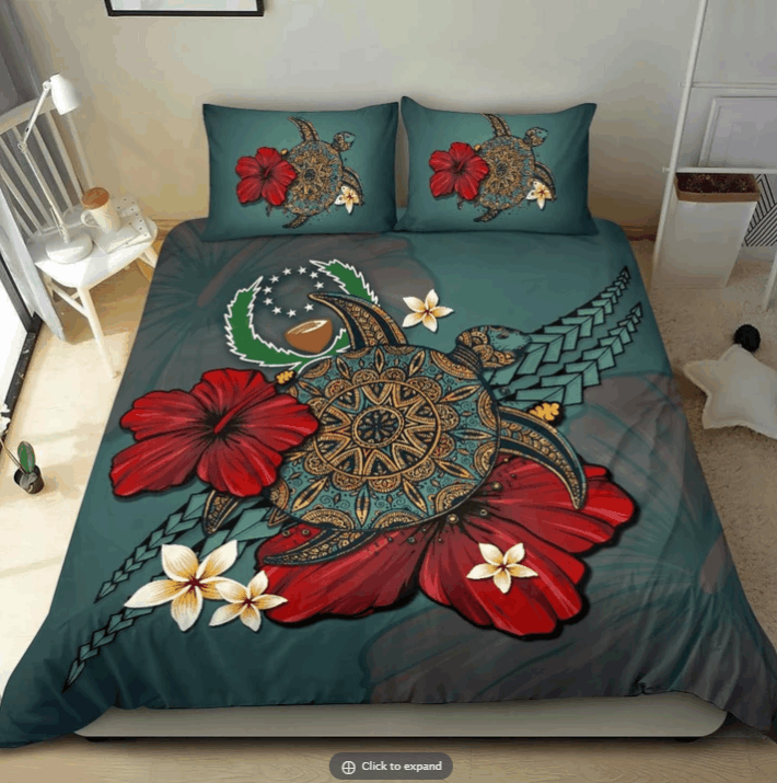 Hawaiian Turtle Bedding Set