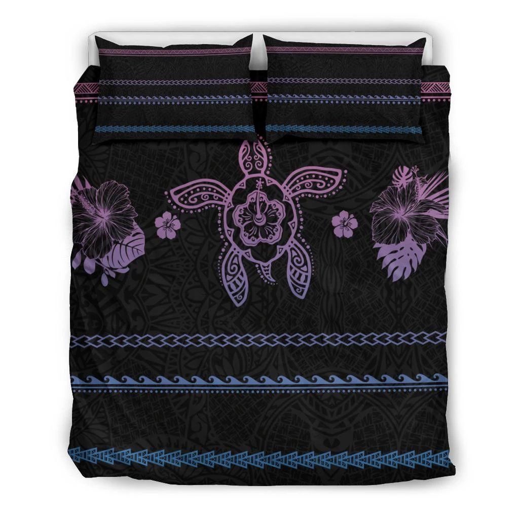 Hawaiian Turtle Hibiscus Color Style Bedding Set