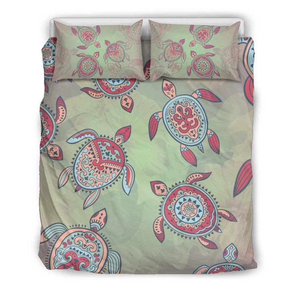 Hawaiian Turtle Polynesian Bedding Set