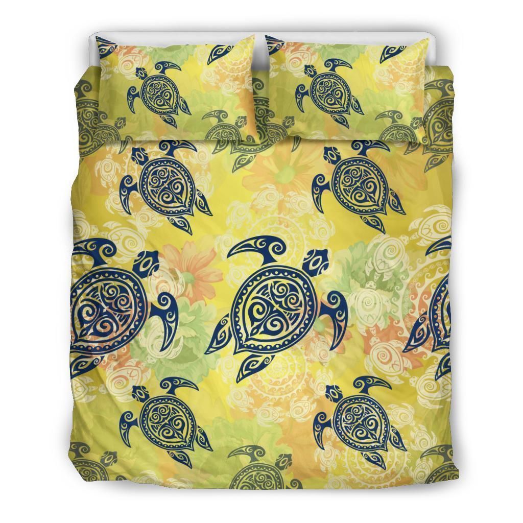 Hawaiian Turtle Tribal Design Bedding Set