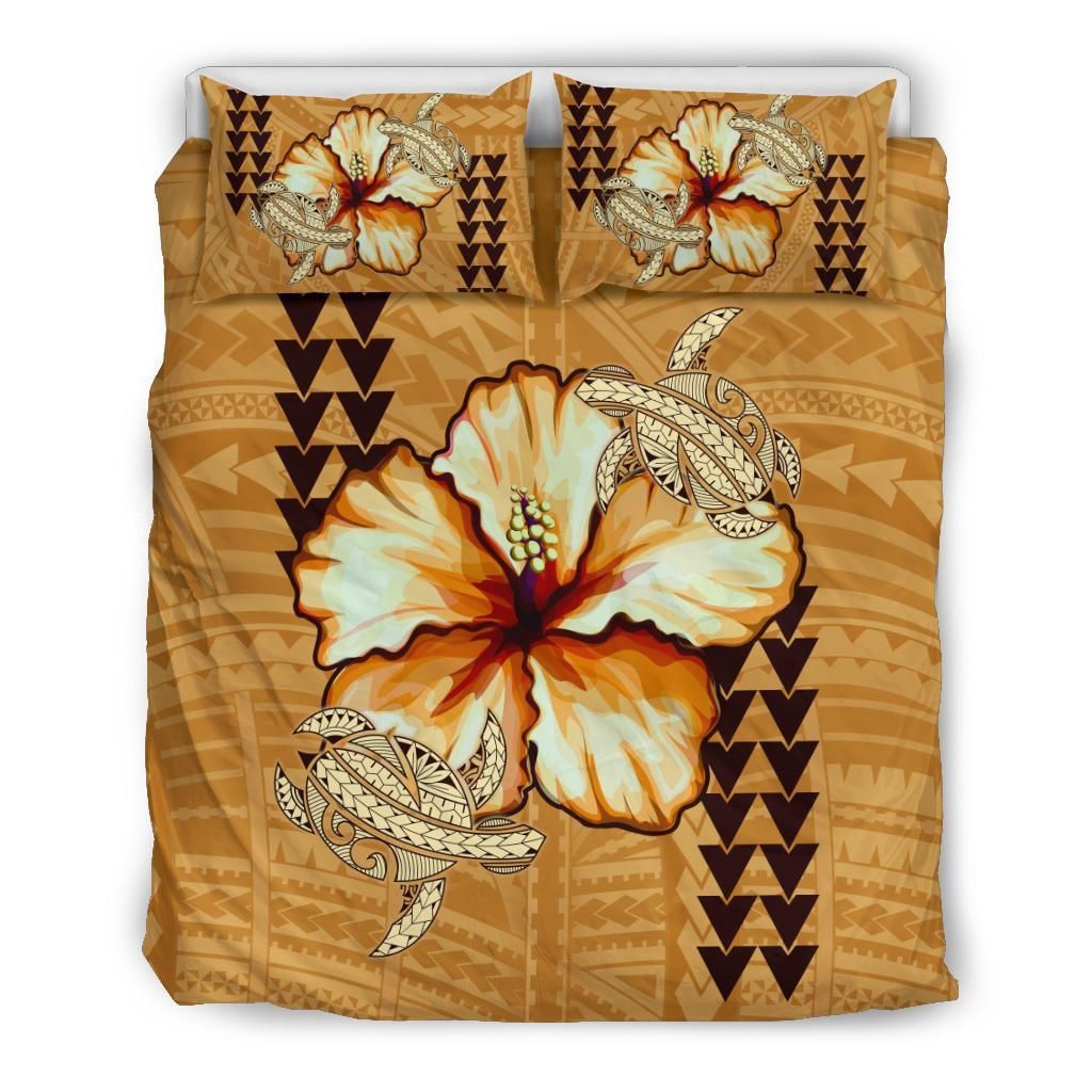 Hawaiian Vintage Hibiscus Bedding Set