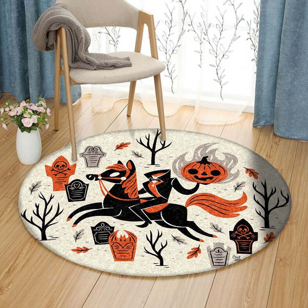 Headless Knight Round Carpet