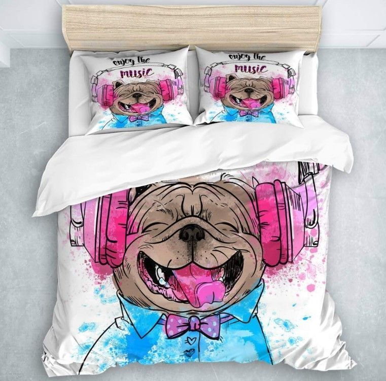 Headphones Dog Bedding Set