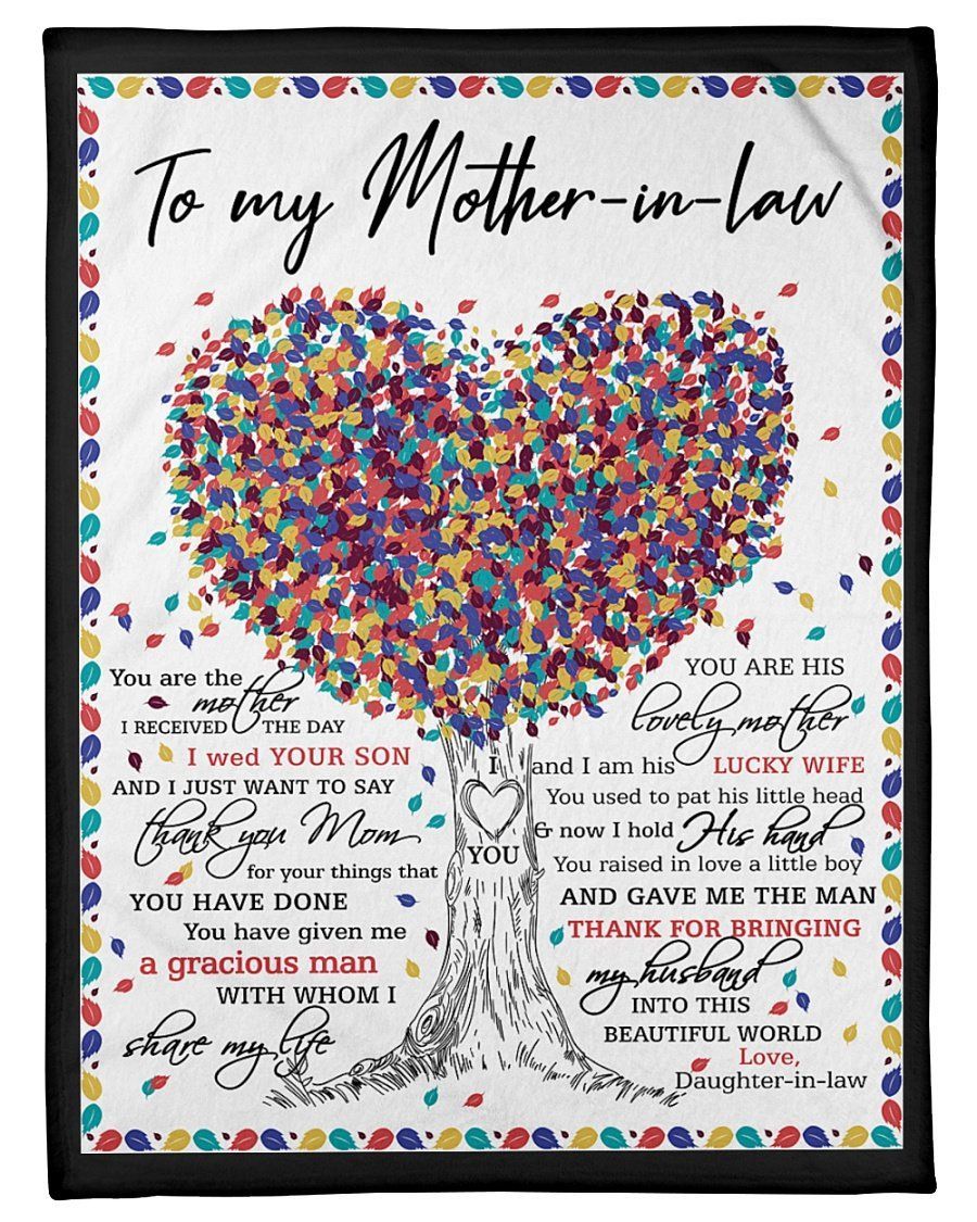 Heart Tree Thanks Bringing Husband Into World Fleece Blanket Tomom Fleece Blanket