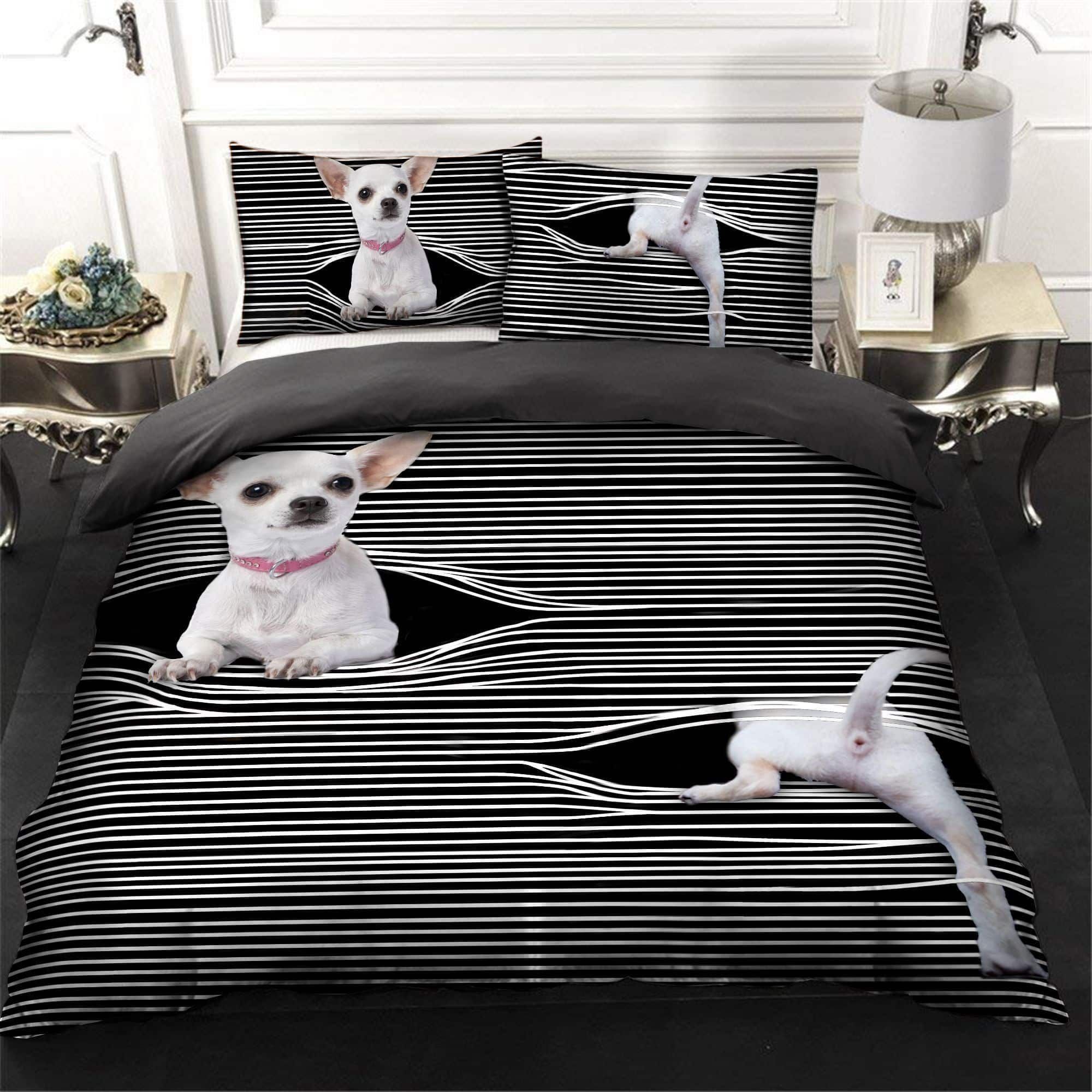 Heartbeat With Cute Chihuahua Bedding Set
