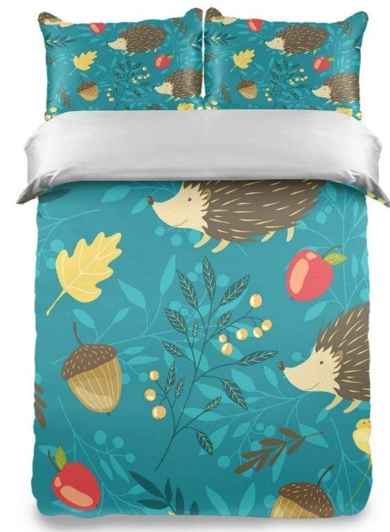Hedgehog Acorn Bedding Set