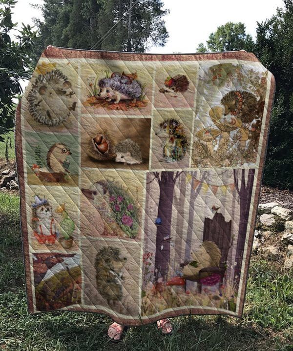 Hedgehog After The Storm Quilt Blanket DHC31121024TD