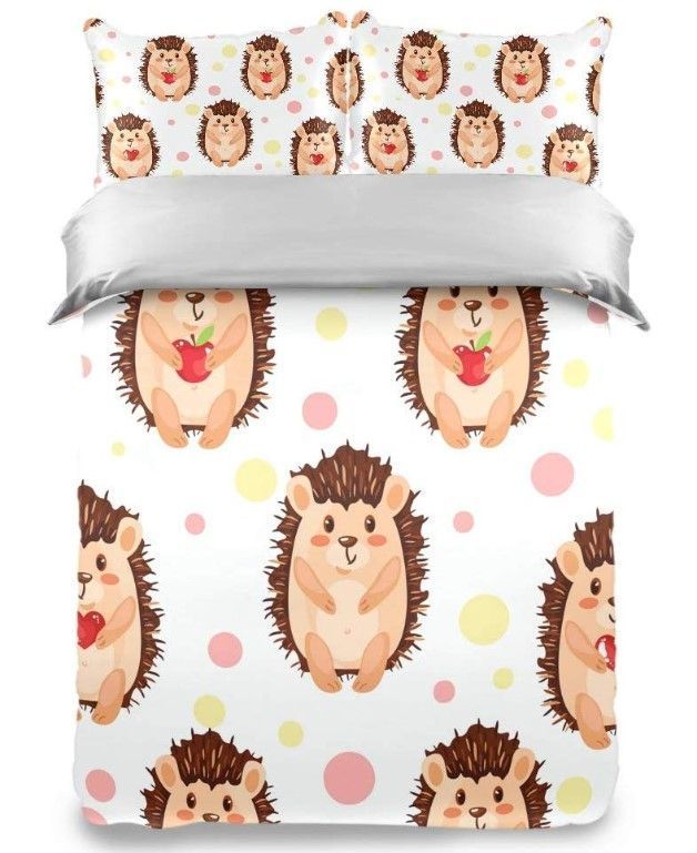 Hedgehog Apple Bedding Set