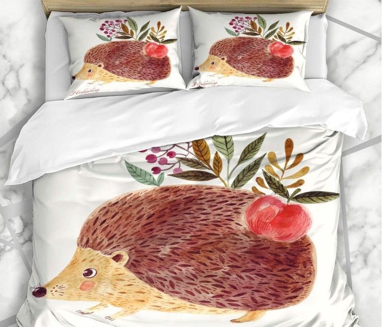 Hedgehog Apple Bedding Set