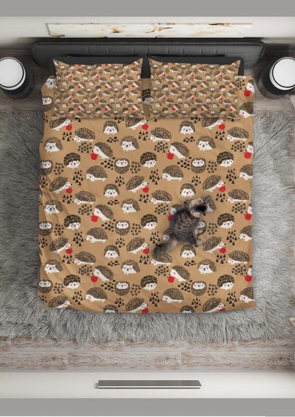 Hedgehog Brown Little Things Bedding Set
