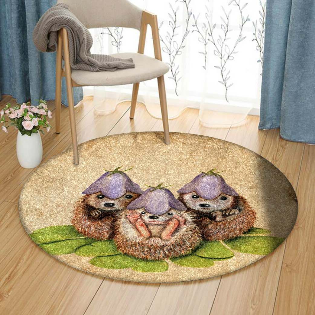 Hedgehog Round Carpet