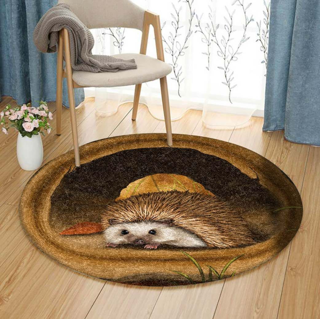 Hedgehog Round Carpet