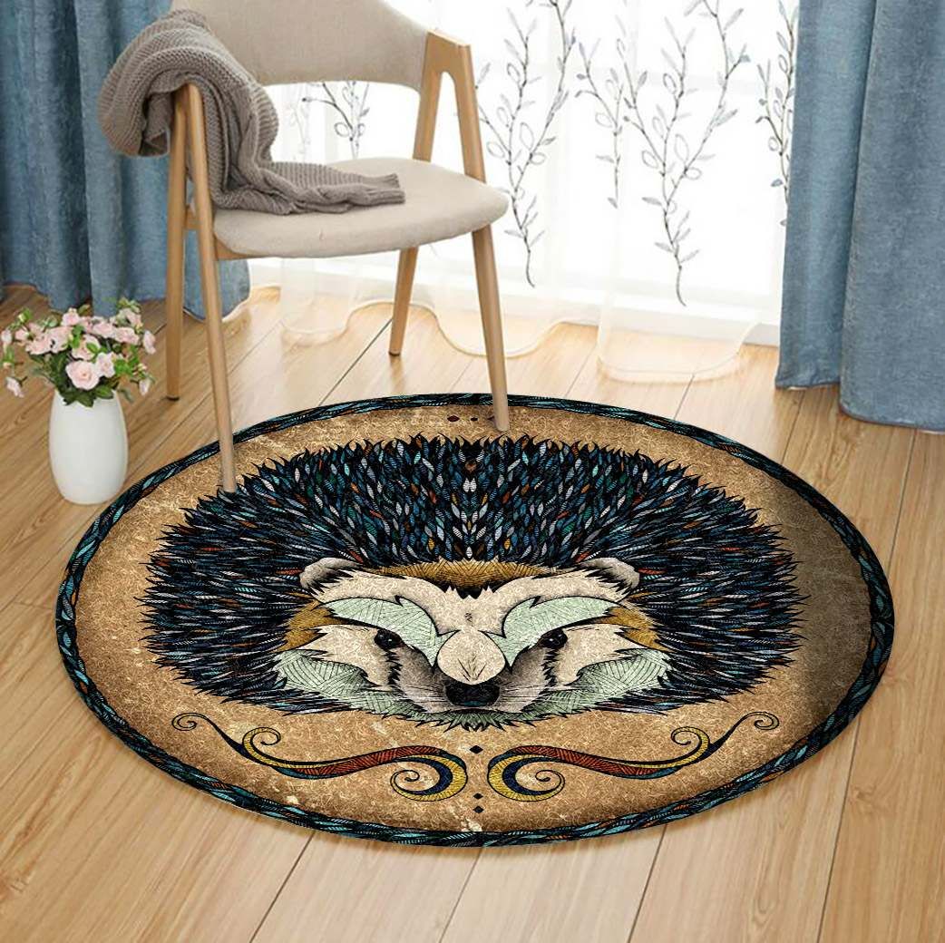 Hedgehog Round Carpet