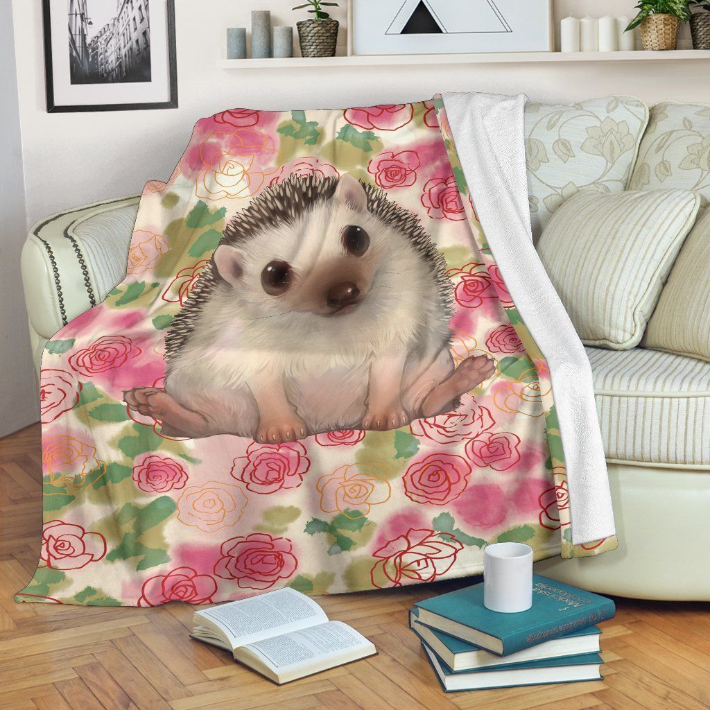Hedgehog Sherpa Fleece Blanket